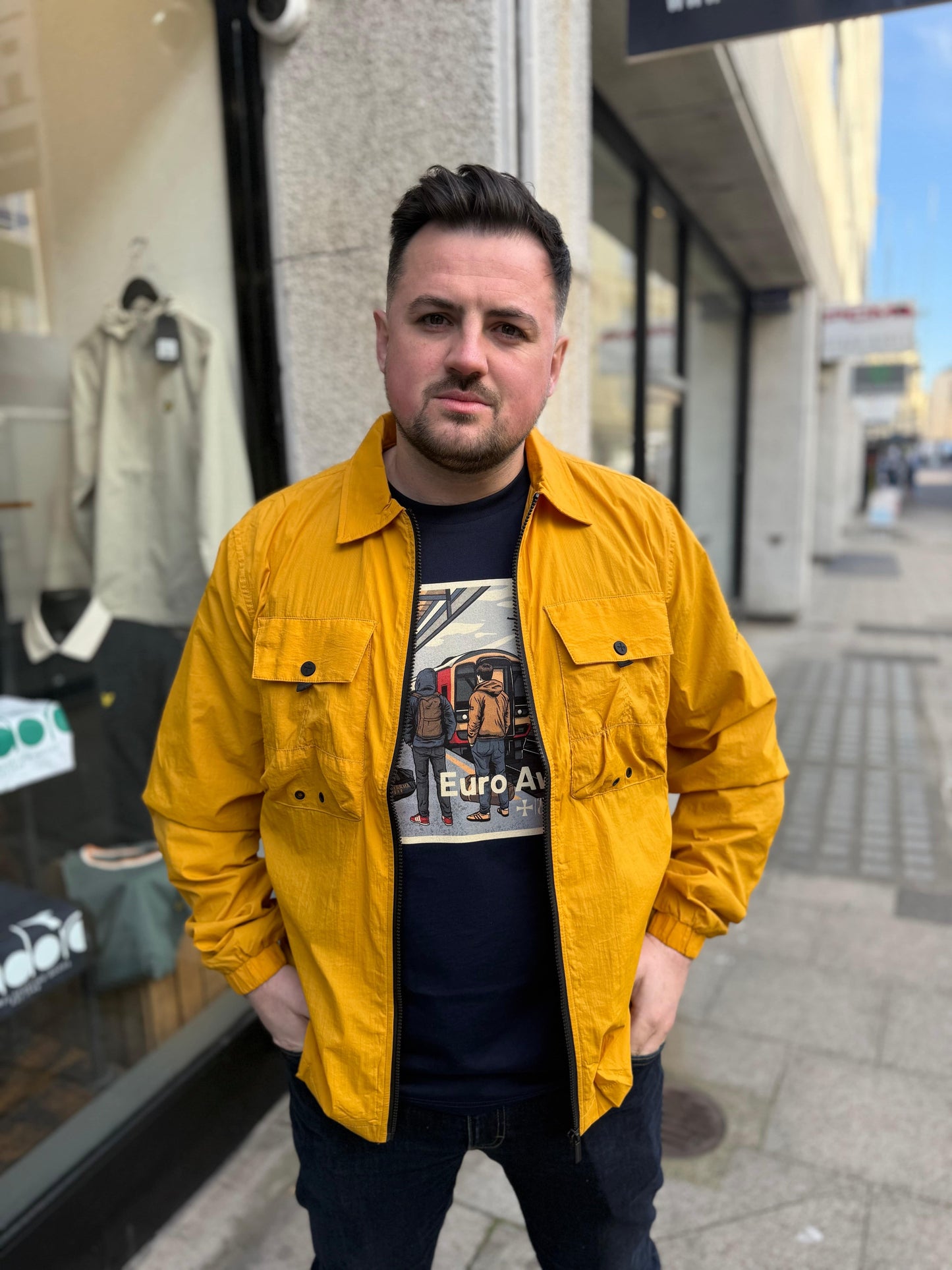 Terrace Cult Salvatore Overshirt in Mustard - RD1 Clothing