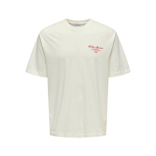 Only and Sons Onsrylan Rlx Record Prints T-shirt White - RD1 Clothing
