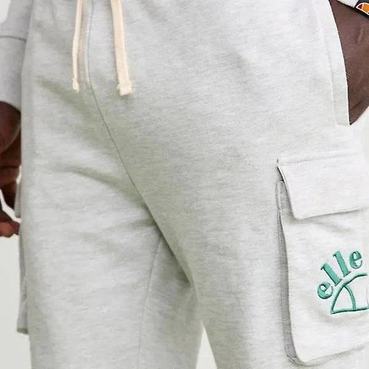 Ellesse Morandi Cargo Jogger Sweat Short In Grey - RD1 Clothing