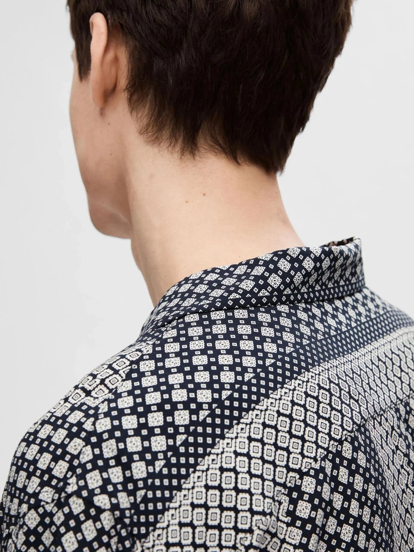 Selected Homme Vero Shirt In AOP Sky Captain