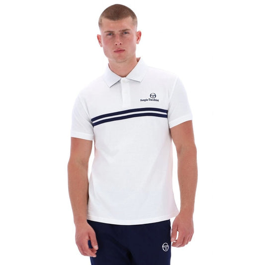 Sergio Tacchini New Supermac Polo White/Navy/Princess Blue