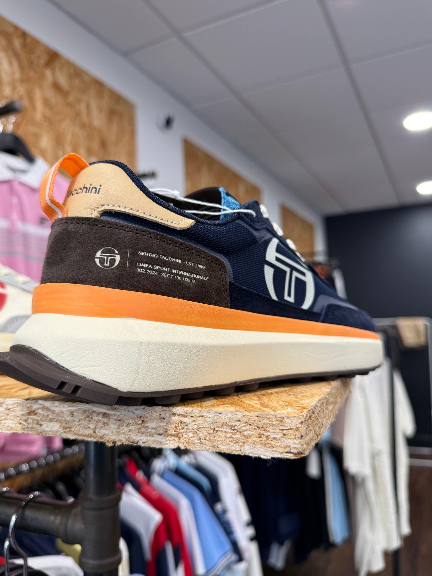 Sergio Tacchini 70's Racer Maritime Blue/Tofu/Canyon Sunset - RD1 Clothing