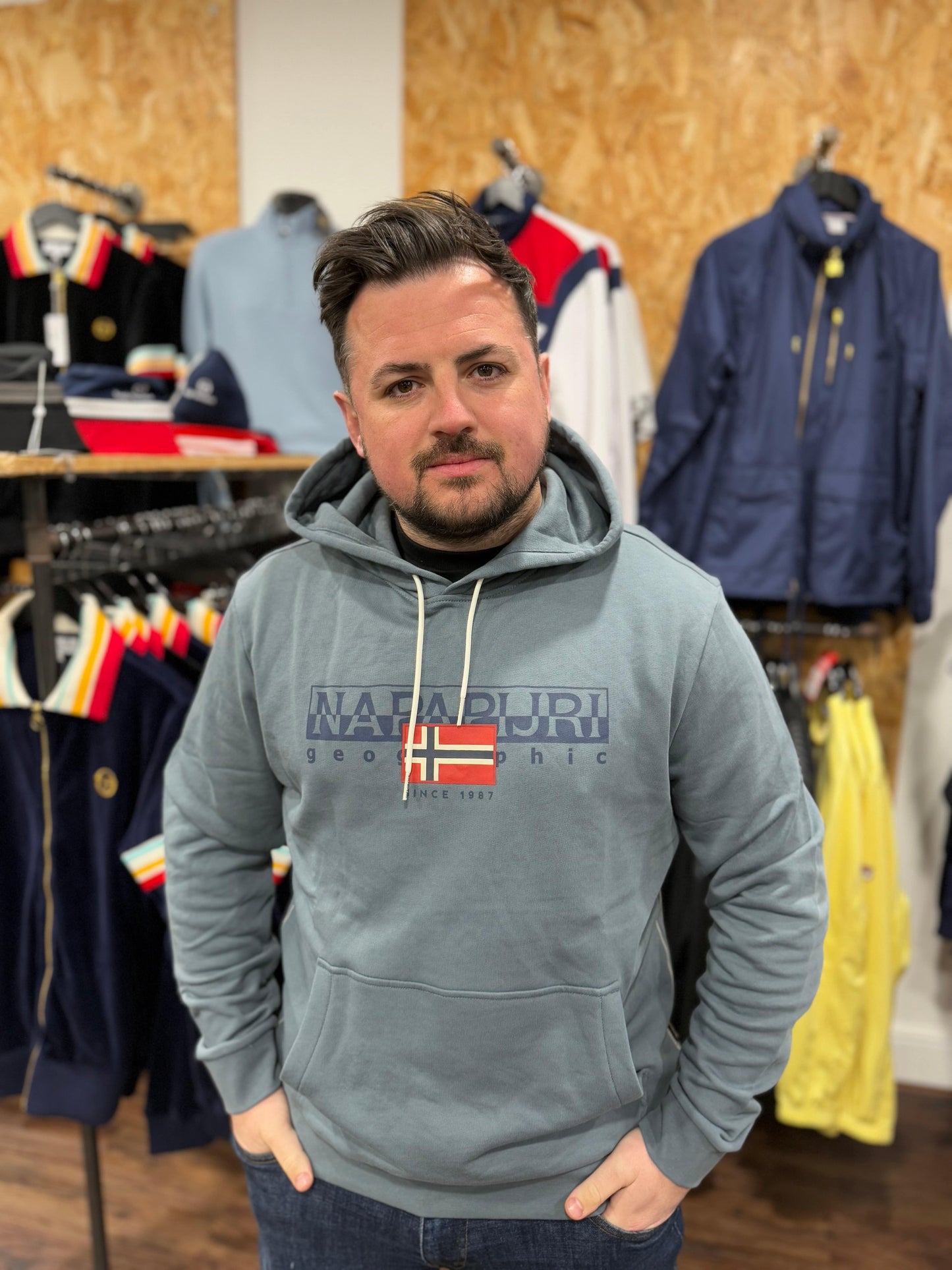 Napapijri Aylmer Hoodie Stormy Weat - RD1 Clothing