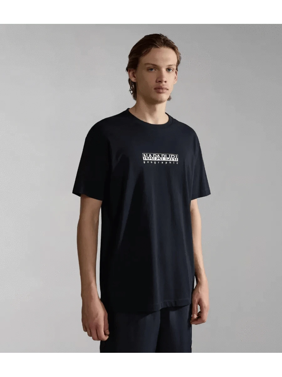 Napapijri Box Tee In Black - RD1 Clothing