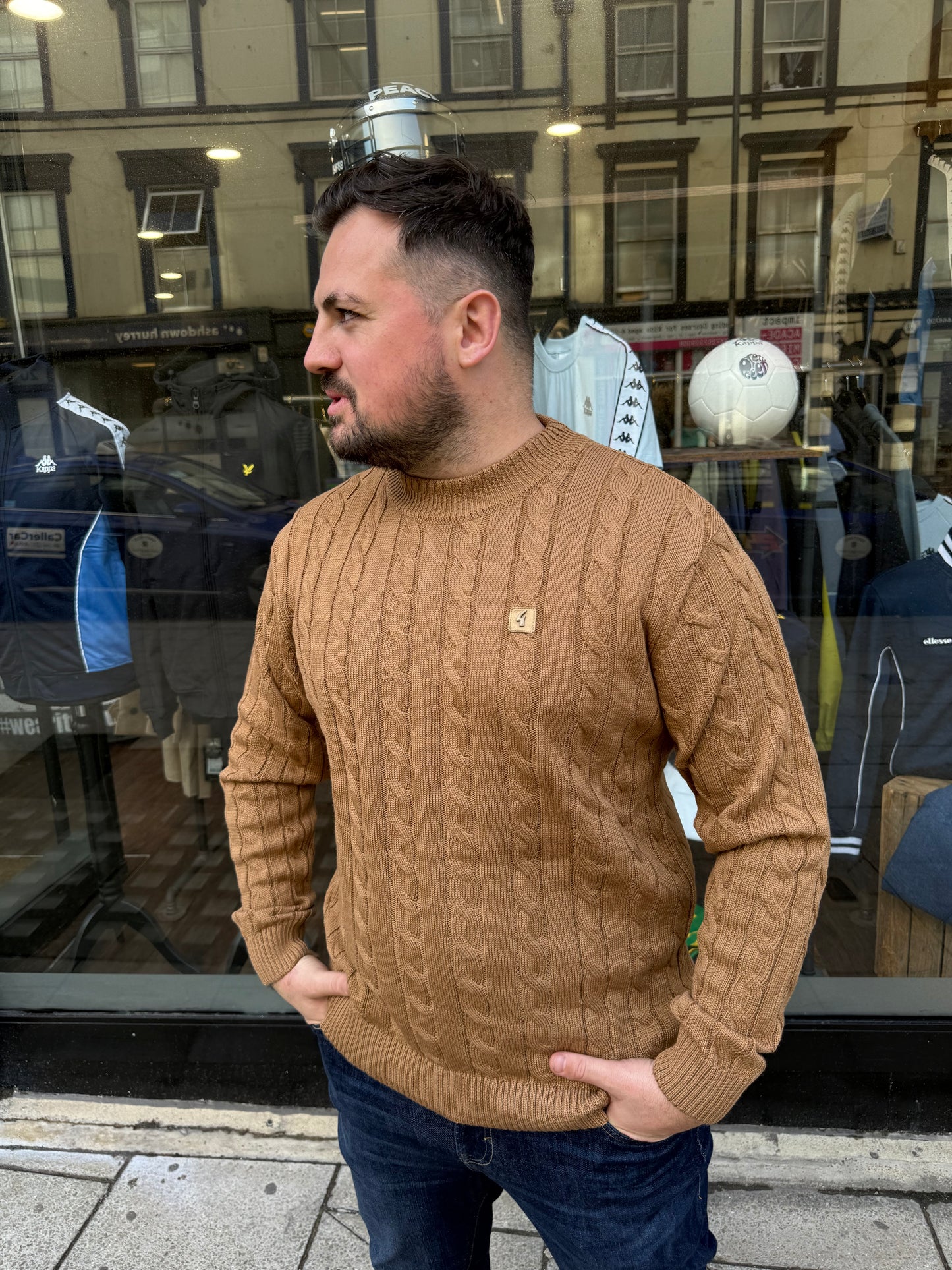 Gabicci Vintage Temor Knitted Jumper Nutmeg