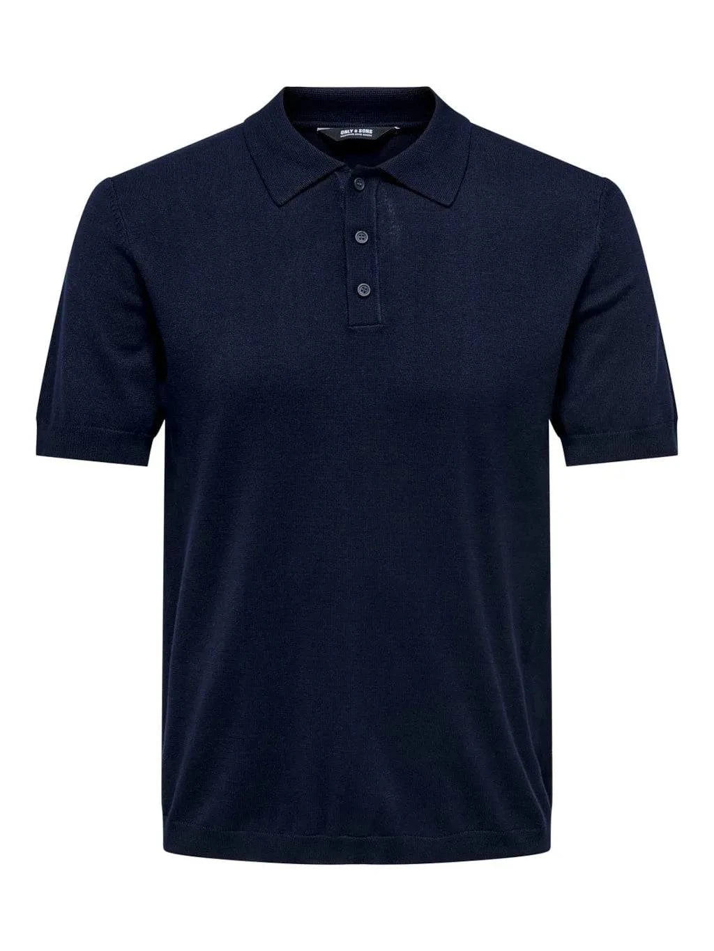 Only and Sons Knitted S/S Polo Navy - RD1 Clothing