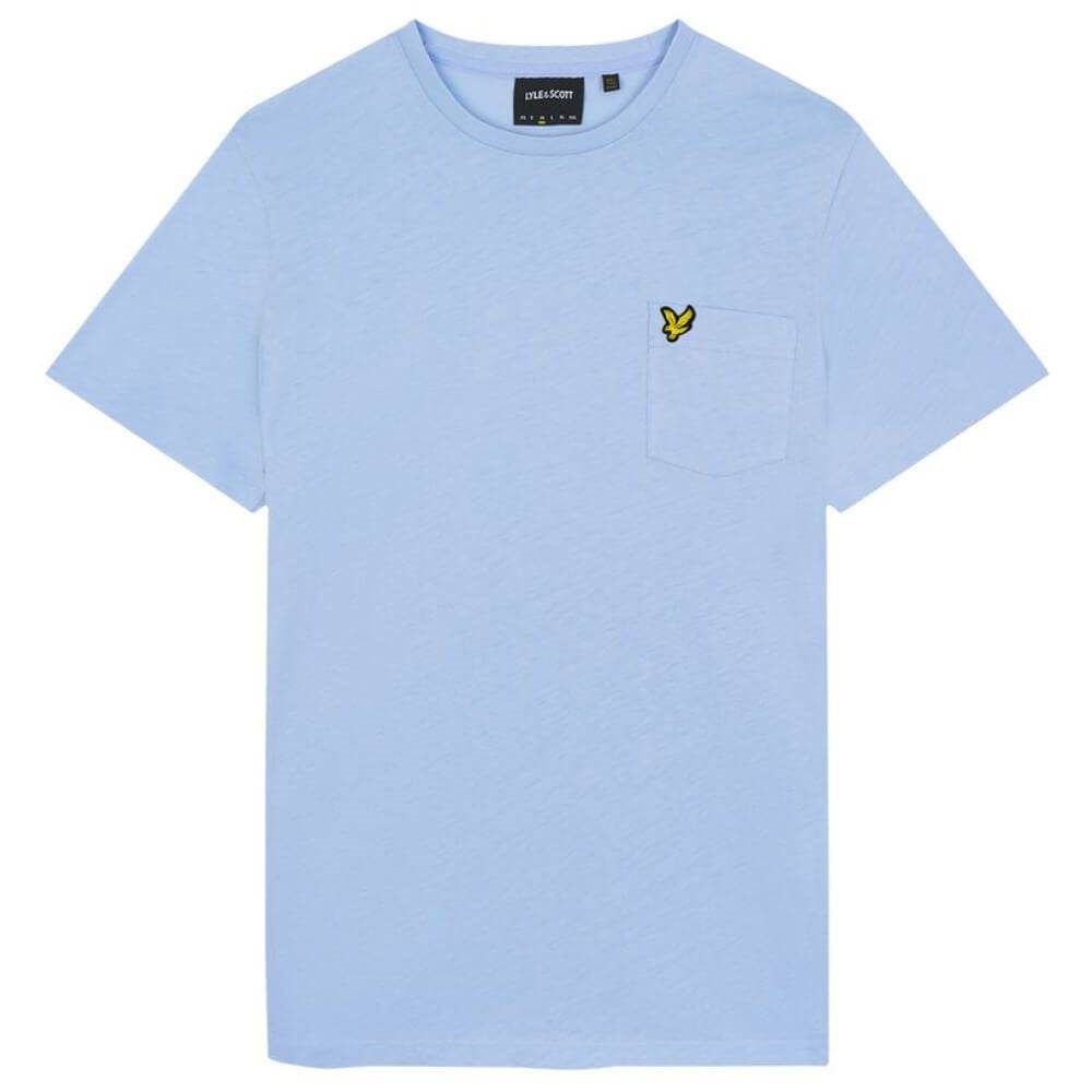 Lyle & Scott Pocket T-Shirt In Light Blue - RD1 Clothing