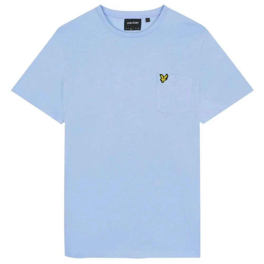 Lyle & Scott Pocket T-Shirt In Light Blue - RD1 Clothing