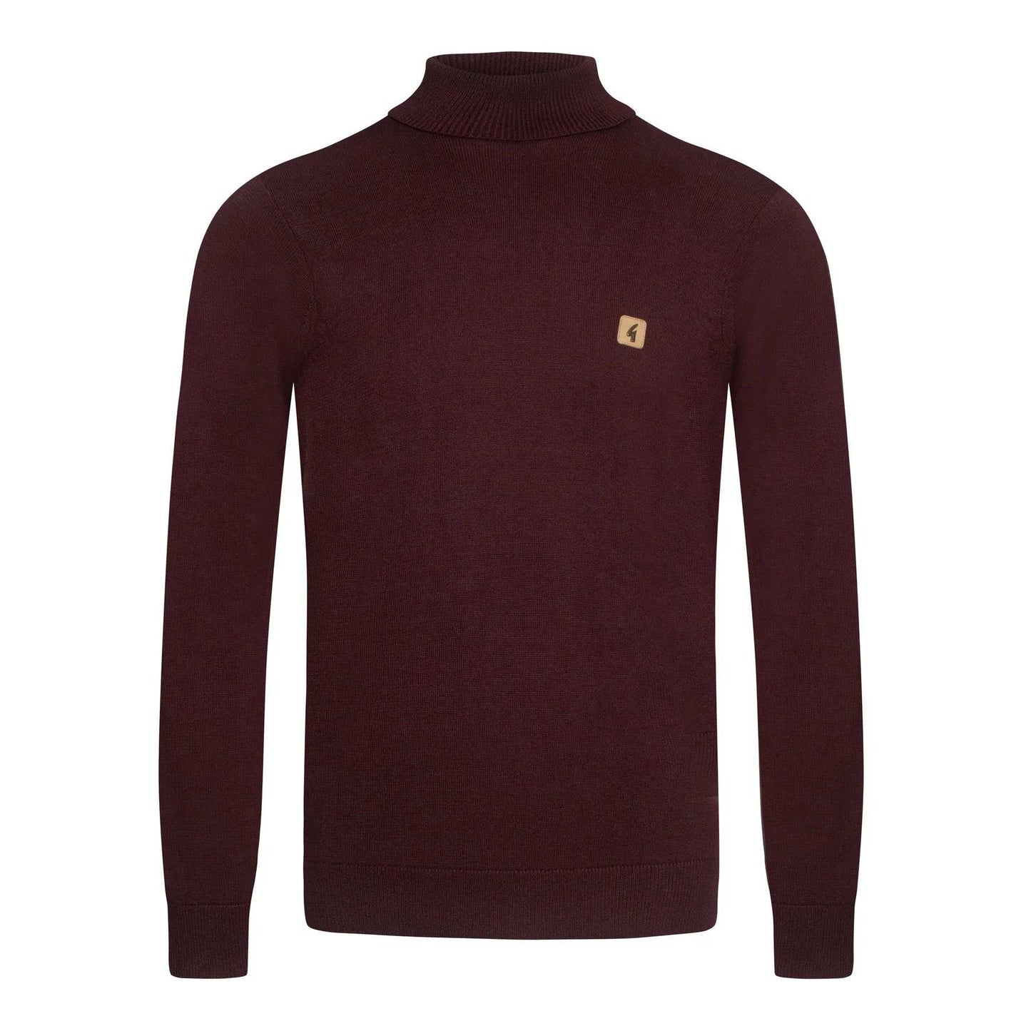 Gabicci Vintage Ricardo Knit Roll Jumper Neck Berry - RD1 Clothing