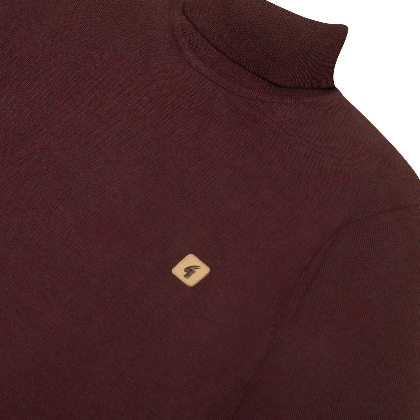 Gabicci Vintage Ricardo Knit Roll Jumper Neck Berry