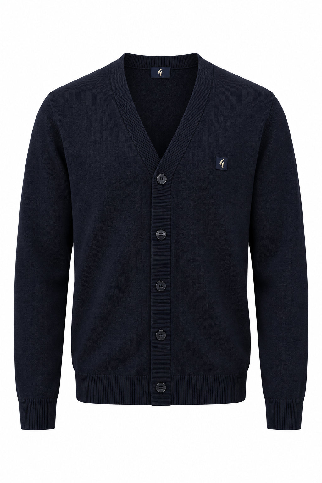 Gabicci Vintage Macklin Longsleeve Button Through Cardigan Navy