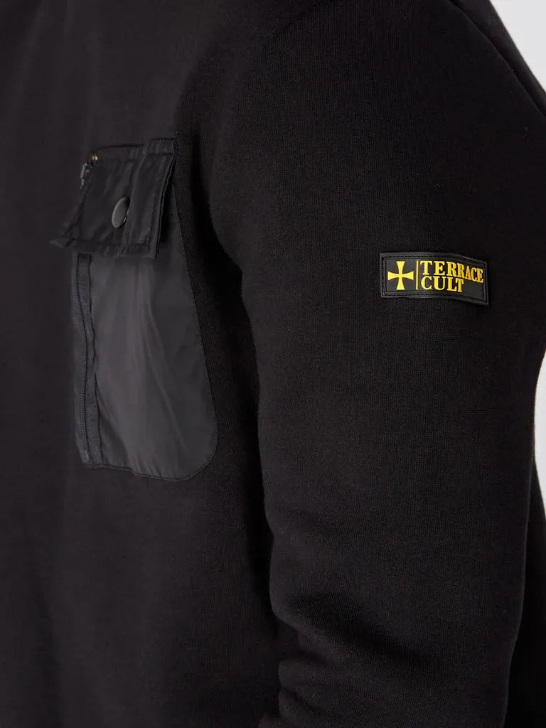 Terrace Cult Pocket Sweat In Black