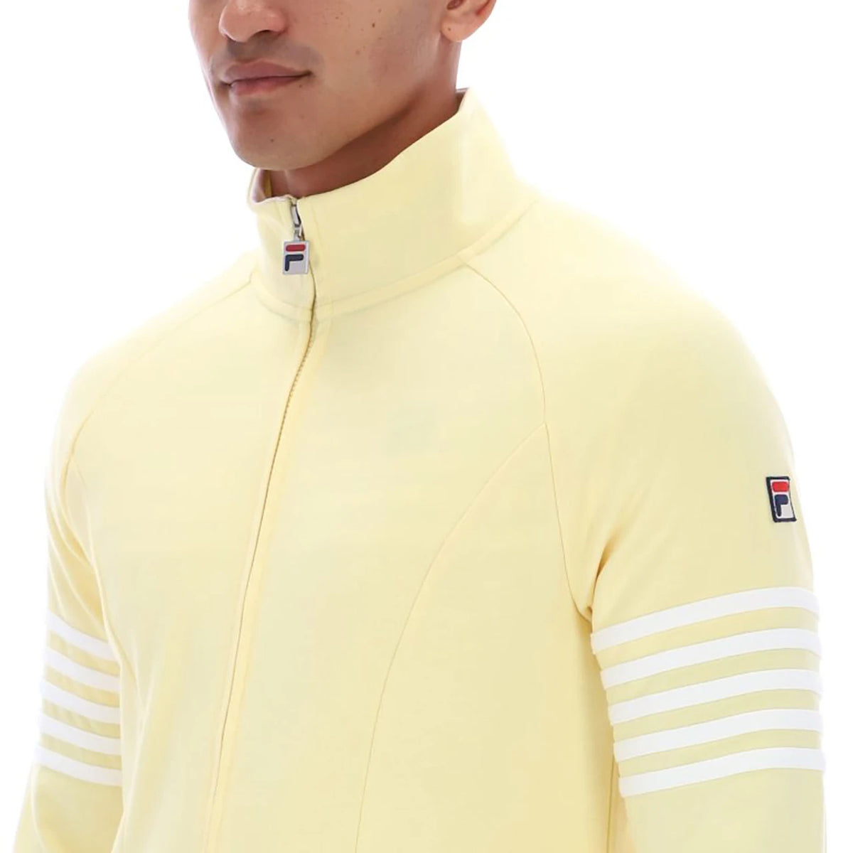 Fila Vintage 5 Stripe Track Top Double Cream/White