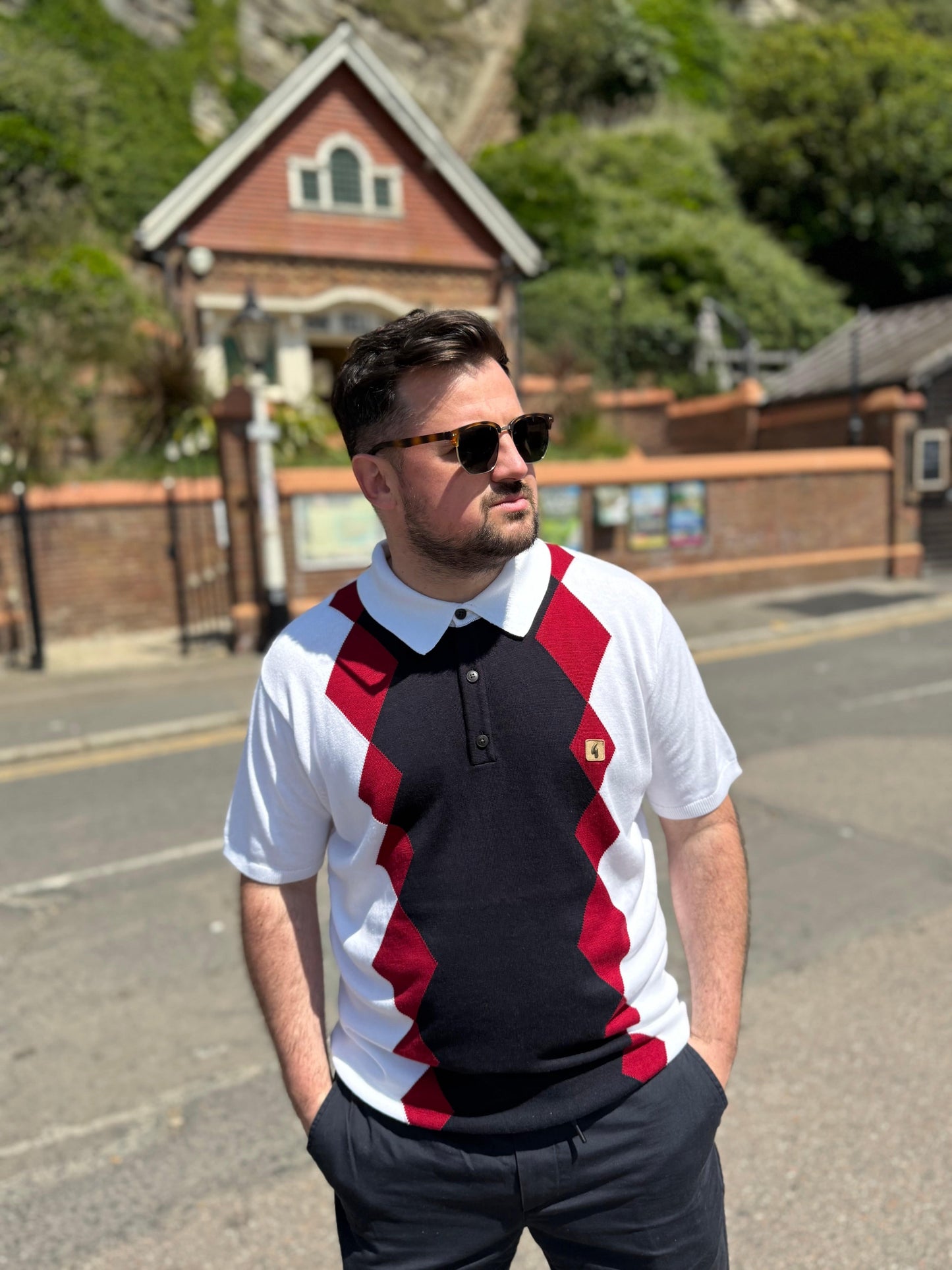 Gabicci Vintage Bond Polo White - RD1 Clothing