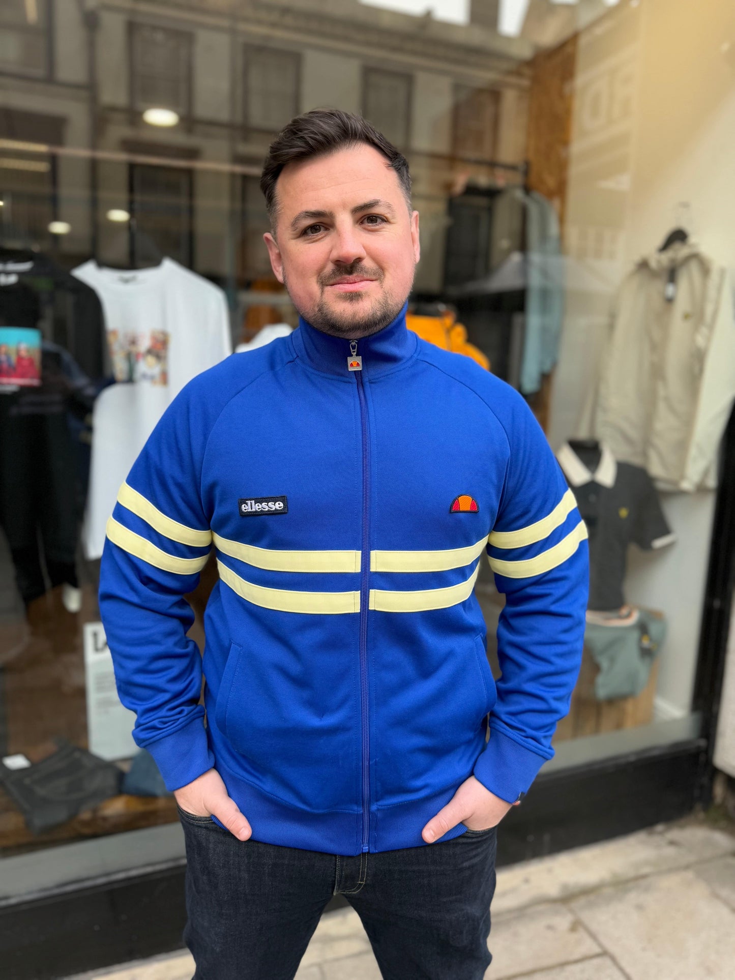 Ellesse Rimini Track Top Blue/Yellow - RD1 Clothing