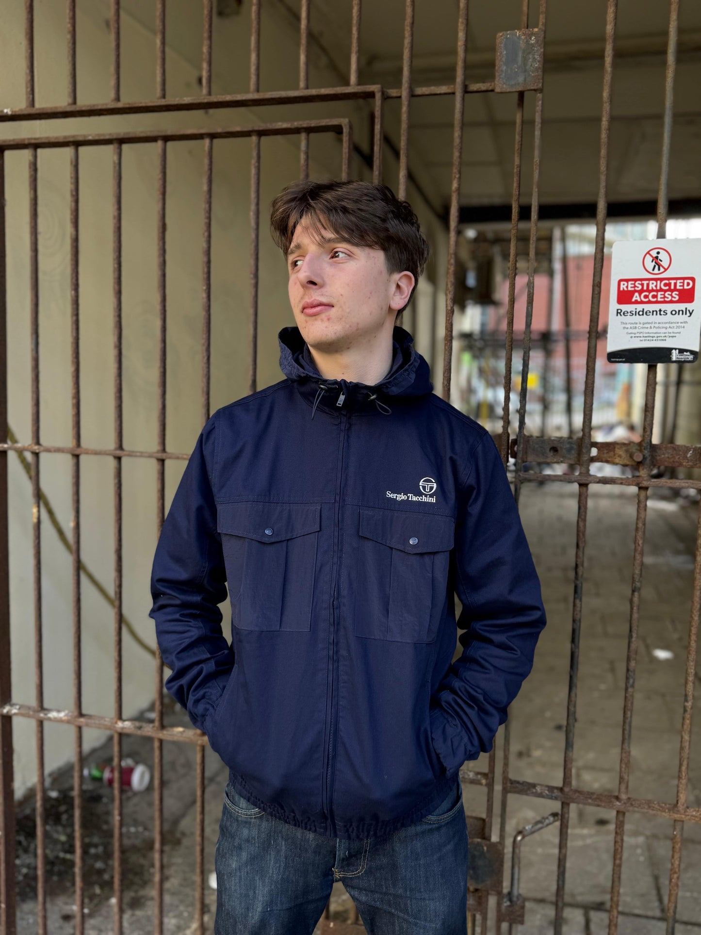Sergio Tacchini Dario Hoodie in Maritime Blue - RD1 Clothing