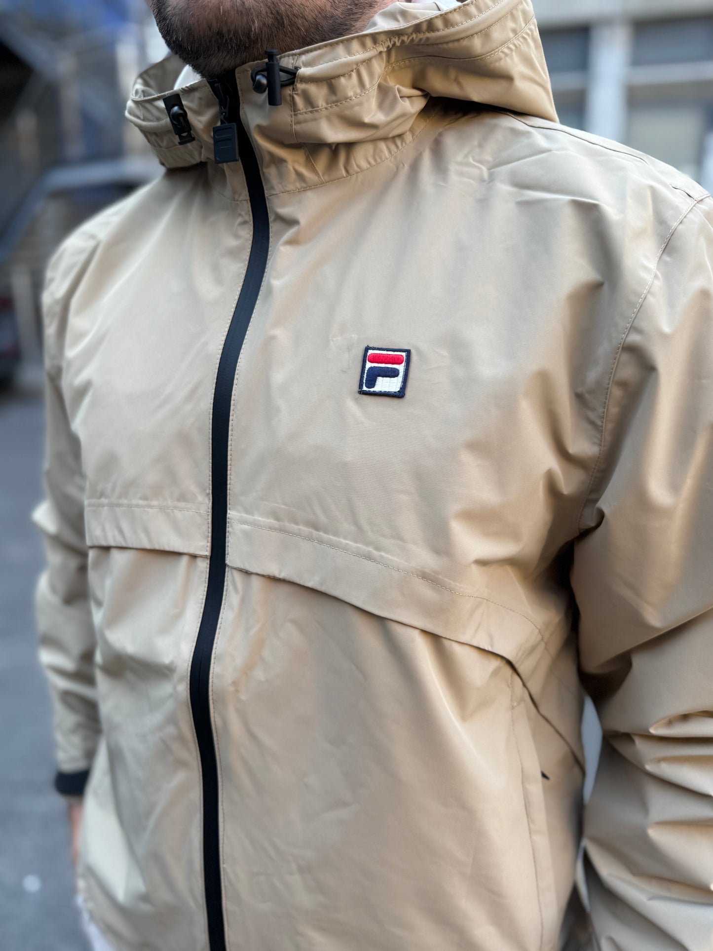 Fila Vintage Marcos Full Zip Jacket Chinchilla/Gardenia