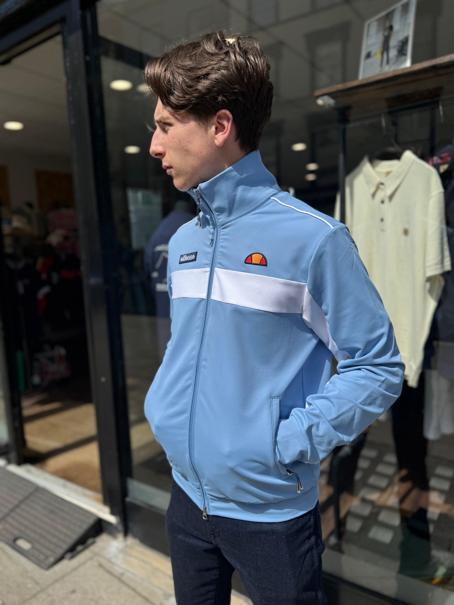 Ellesse Riminali Track Top In Light Blue - Vivere Per Sempre Range - RD1 Clothing