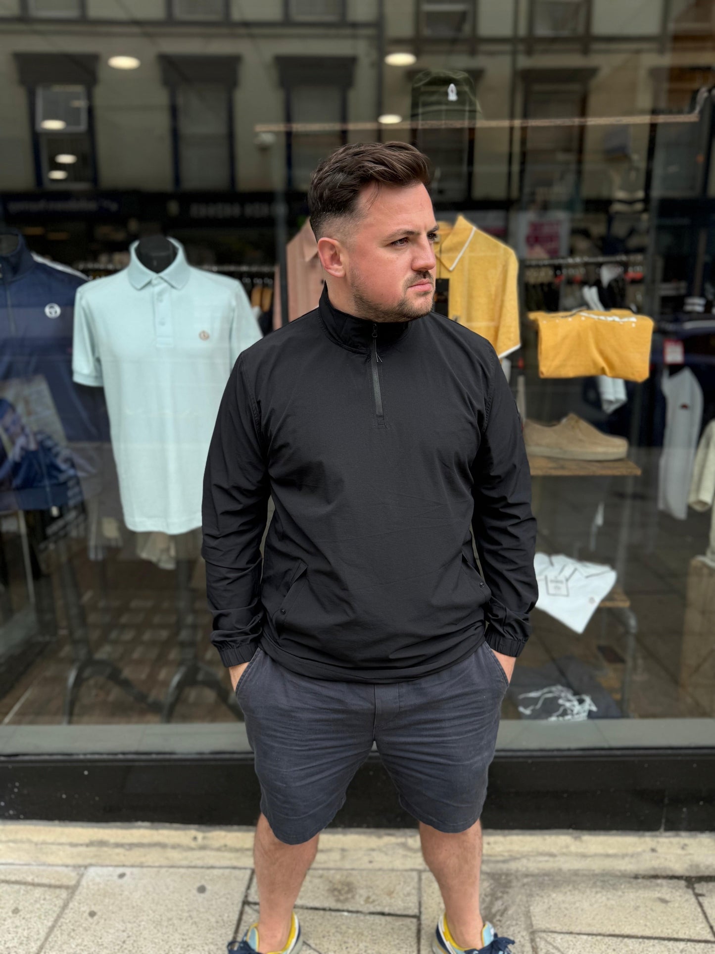 Marshall Artist Lennox Quarter Zip Black - RD1 Clothing