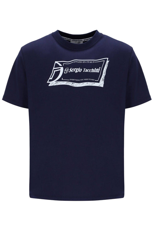 Sergio Tacchini Gian Graphic T-Shirt Navy - RD1 Clothing