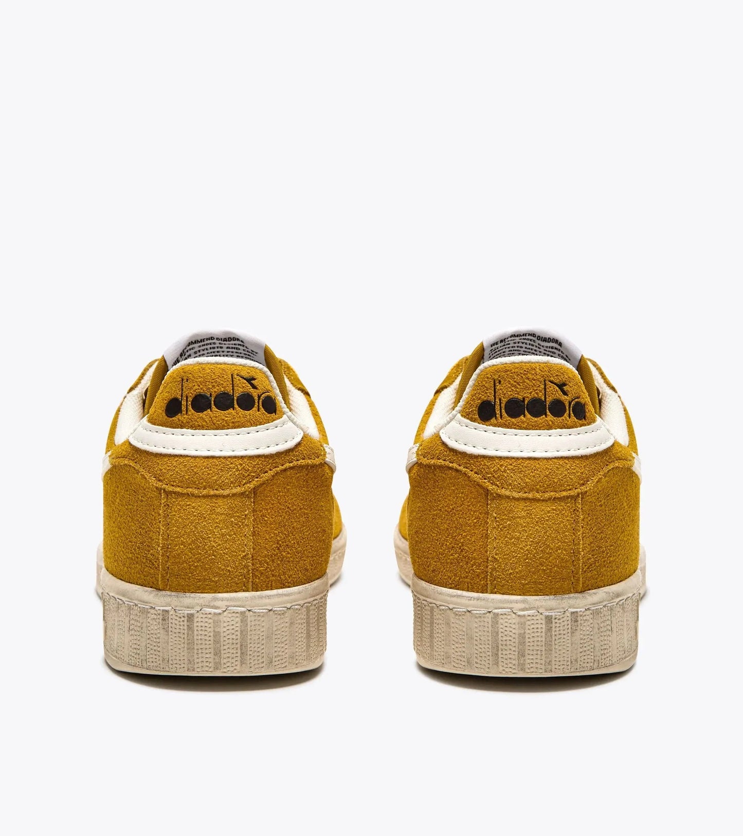 Diadora Game L Low Waxed Suede In Yellow Ochre