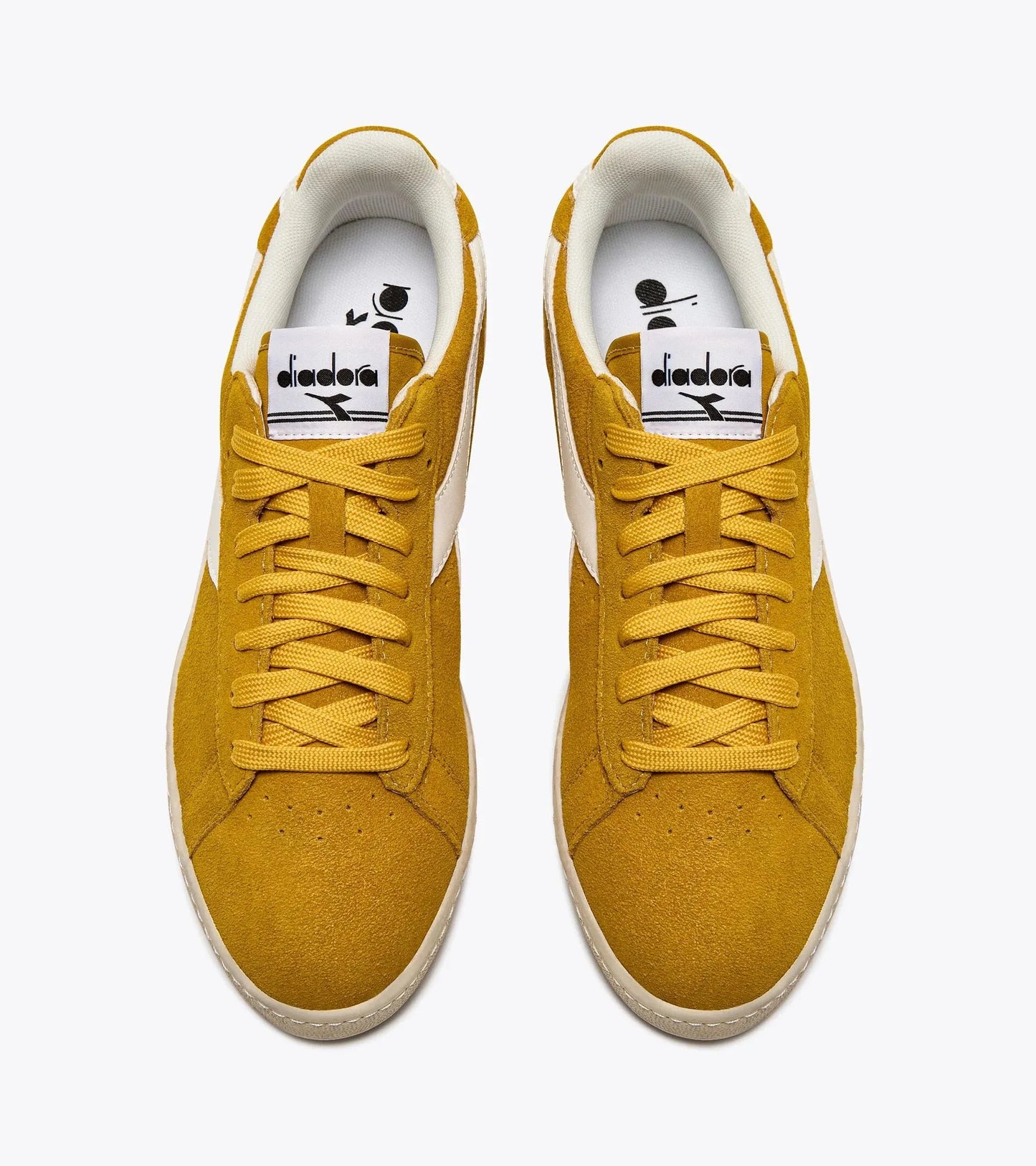 Diadora Game L Low Waxed Suede In Yellow Ochre