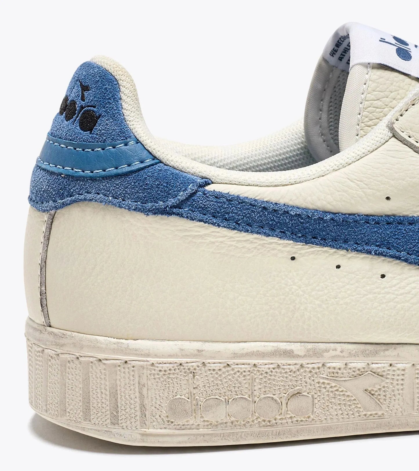 Diadora Game L Low Waxed Suede Pop In White/ Blue Bleached - RD1 Clothing