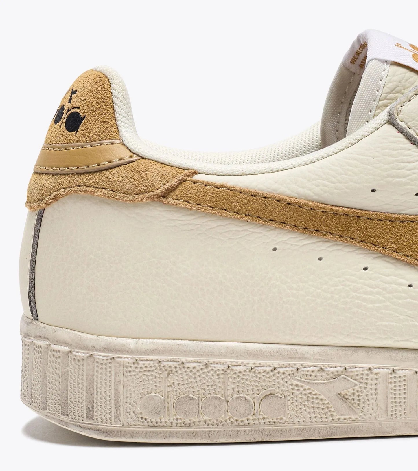 Diadora Game L Low Waxed Suede In White/ Latte - RD1 Clothing