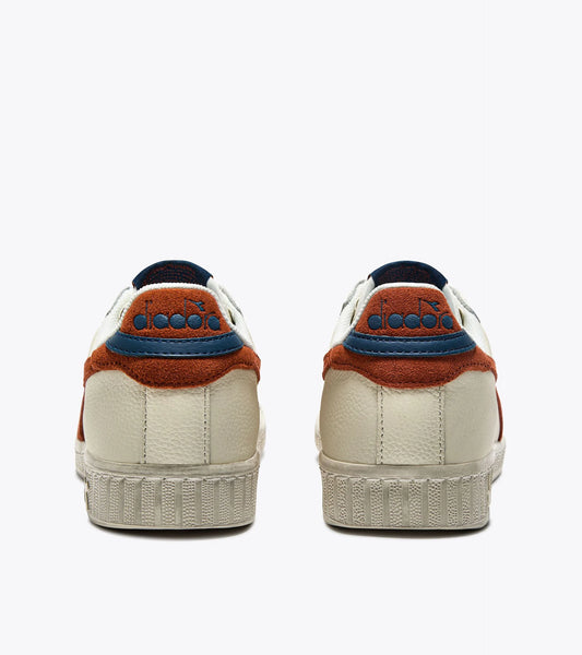 Diadora Game L Low Waxed Suede Pop White/Rust - RD1 Clothing