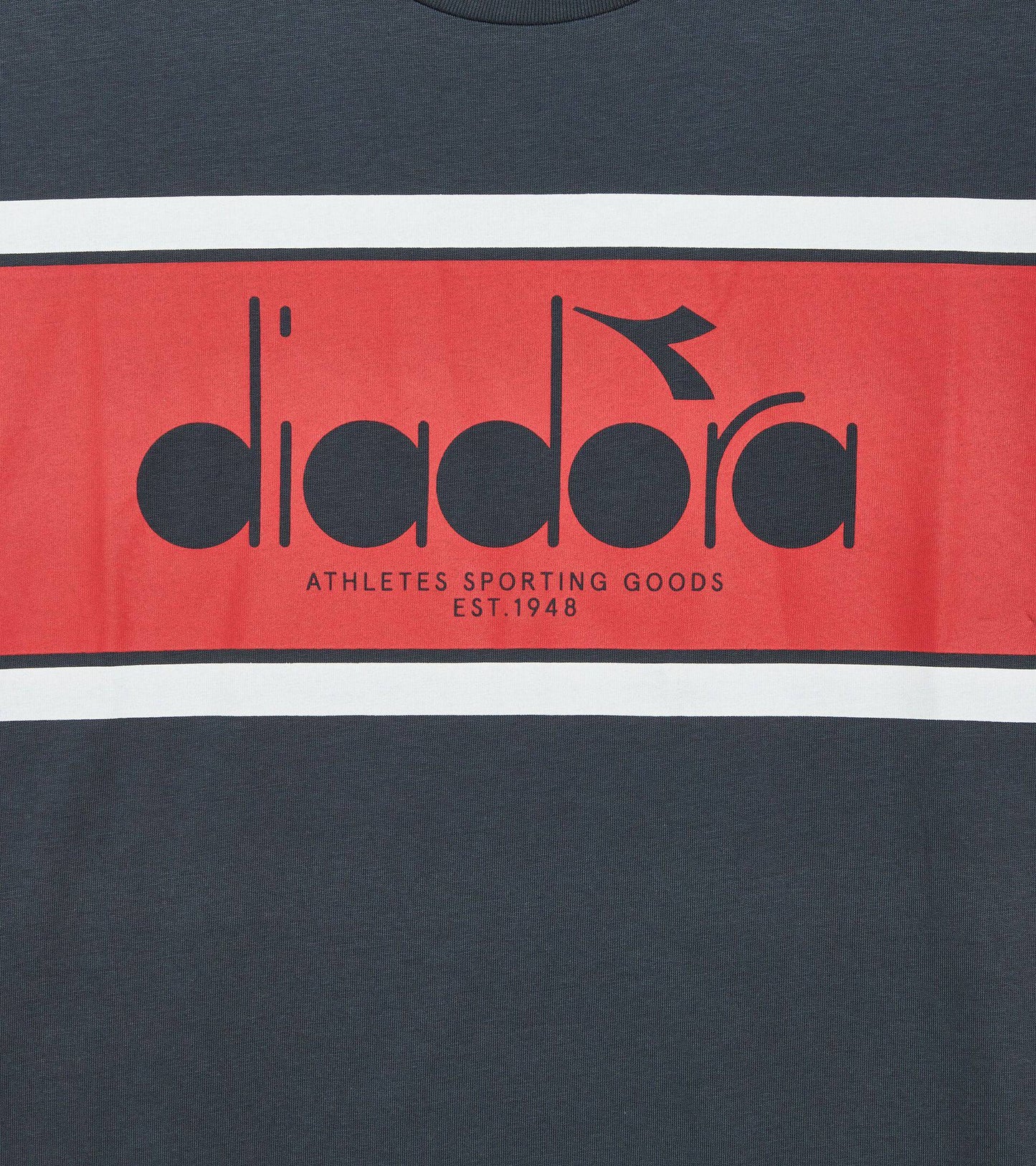 Diadora Logo T-SHIRT Navy/Red - RD1 Clothing