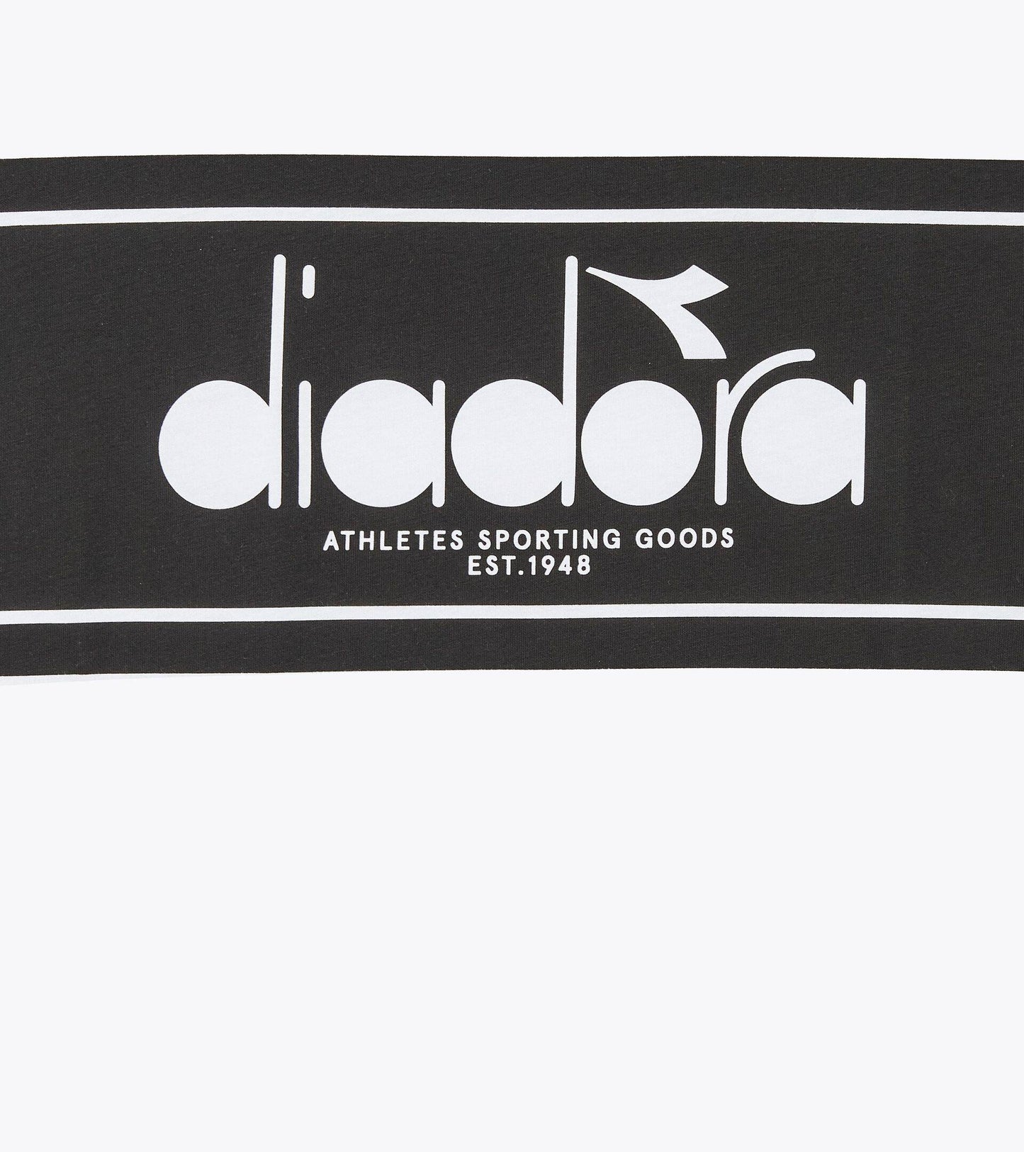 Diadora Logo T-SHIRT White/Black - RD1 Clothing