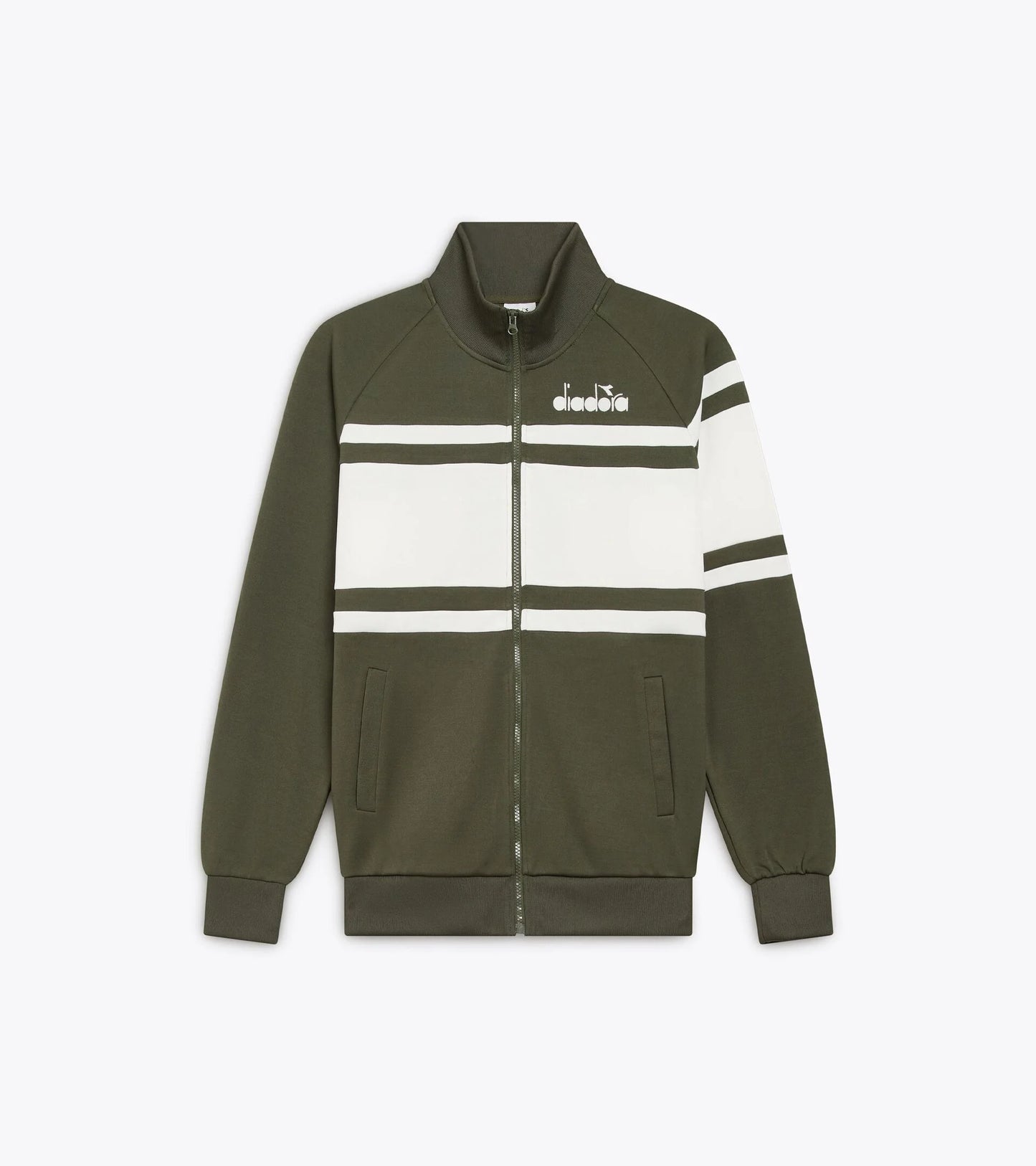 Diadora 80's Track Top Green Rifle