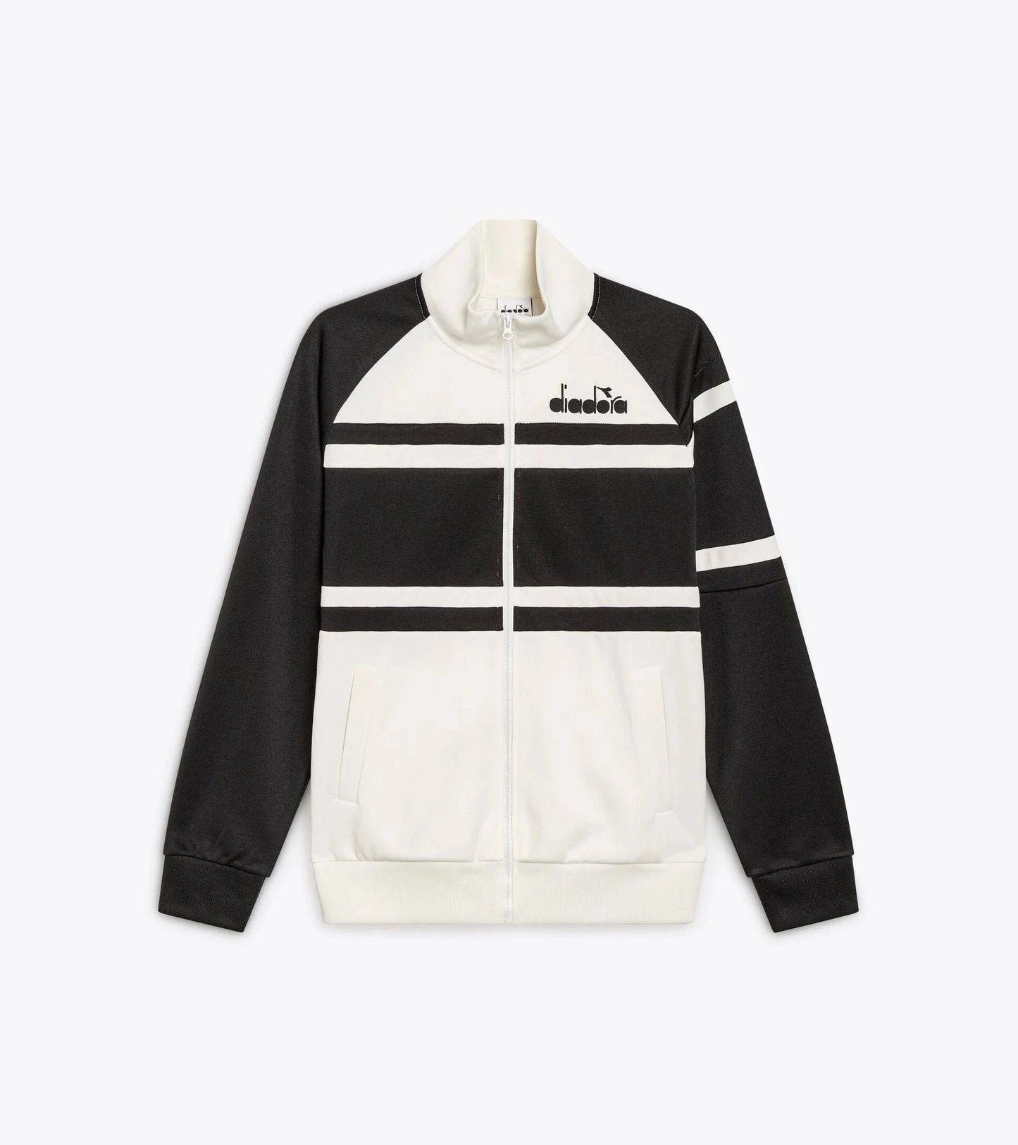 Diadora 80s Track Top White/Black - RD1 Clothing
