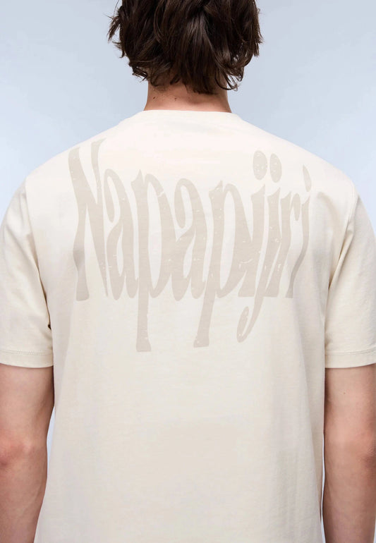 Napapijri S-Turrach T-Shirt Ecru - RD1 Clothing