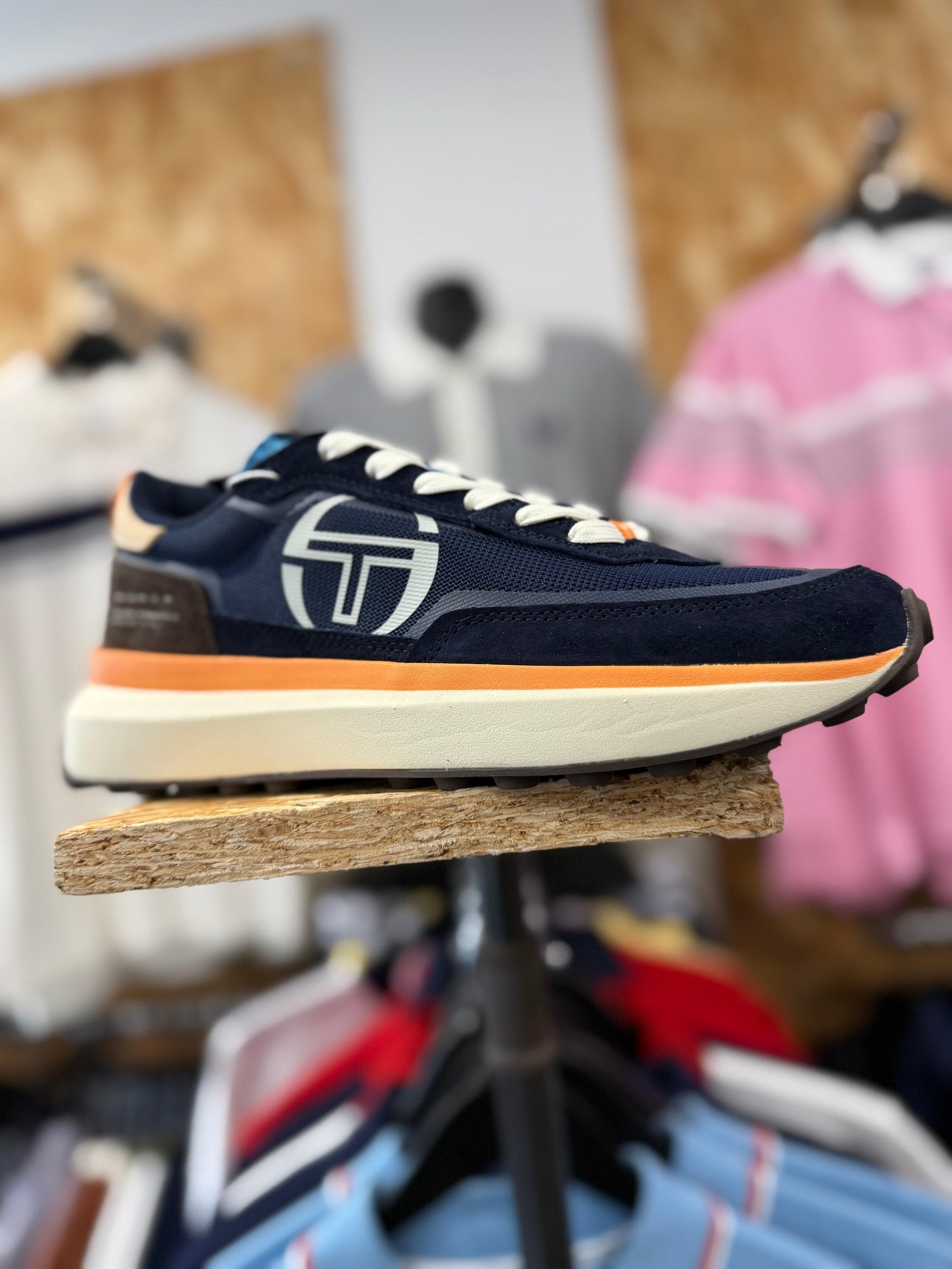 Sergio Tacchini 70's Racer Maritime Blue/Tofu/Canyon Sunset - RD1 Clothing