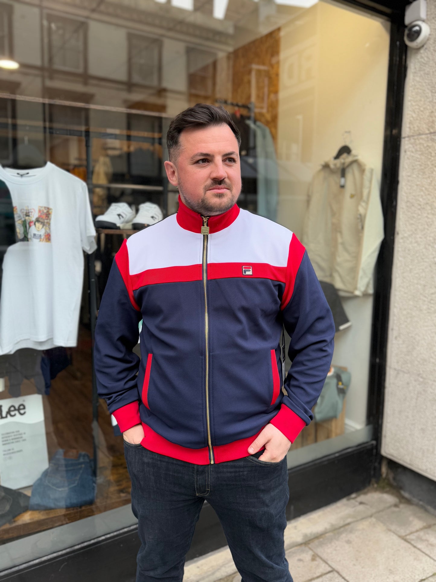 Fila Cruz Track Top Navy/Red/White