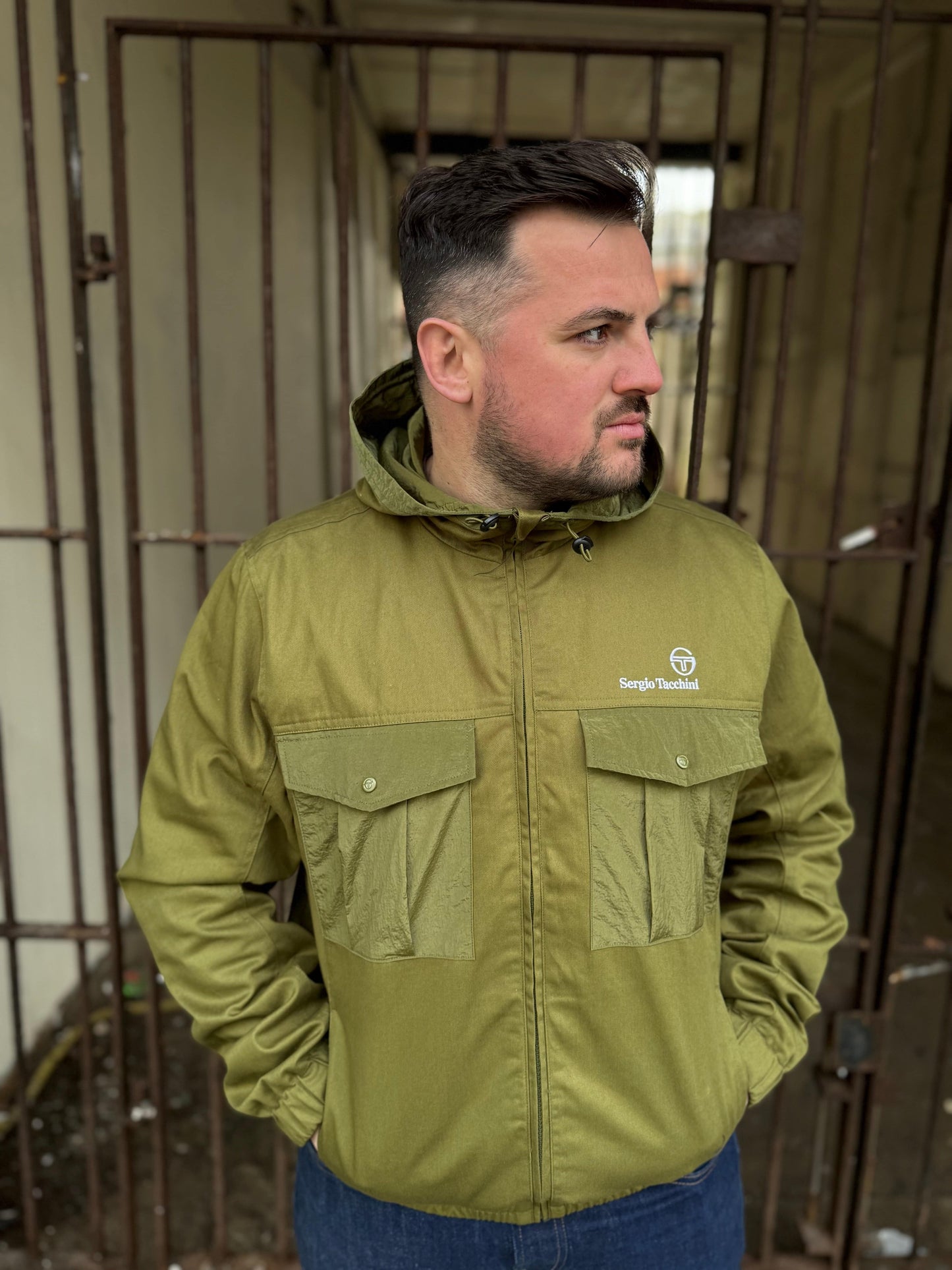 Sergio Tacchini Dario Hoodie in Sphagnum - RD1 Clothing