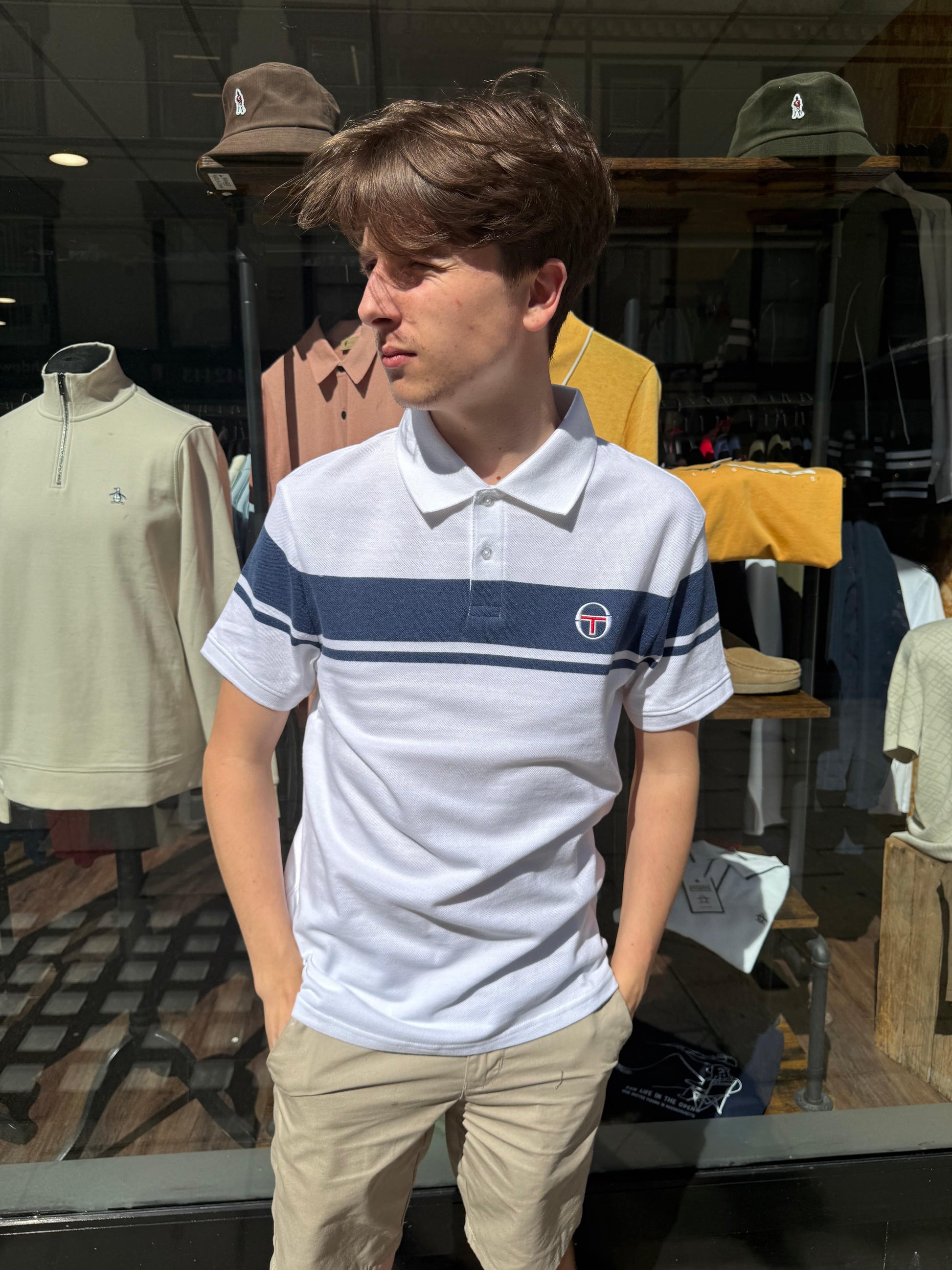 Sergio Tacchini DM Young Line Polo Shirt White - RD1 Clothing