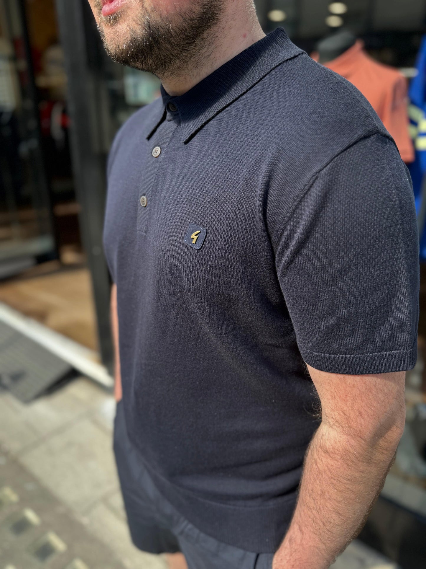 Gabicci VIntgae Jackson Polo Shirt Navy - RD1 Clothing