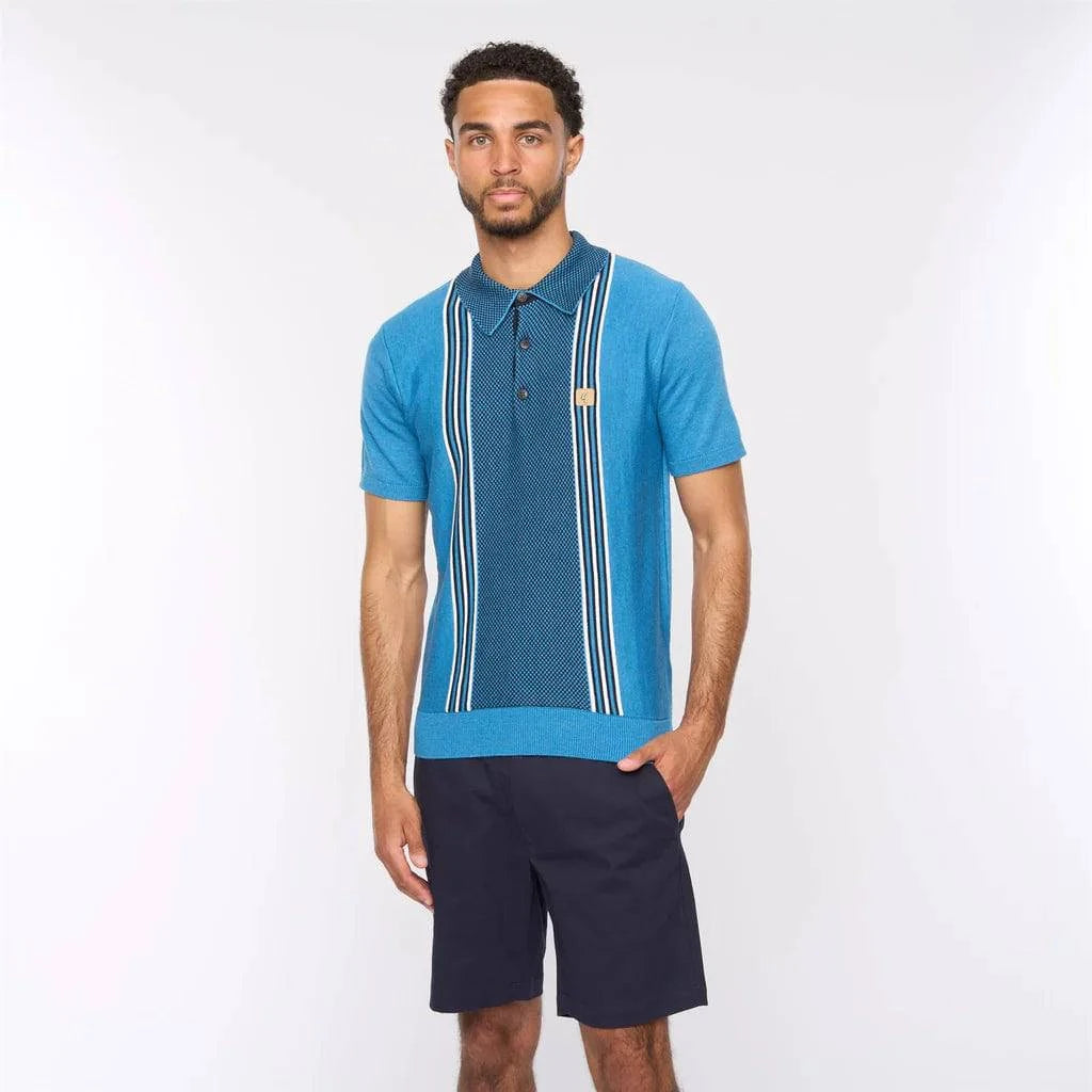 Gabicci Vintage Hadon Short Sleeve French Placket Knitted Polo - RD1 Clothing