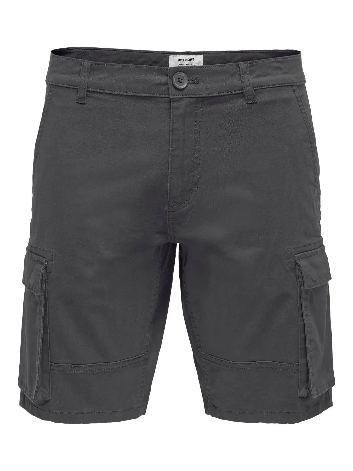 Only & Sons Cargo Shorts in Grey - RD1 Clothing