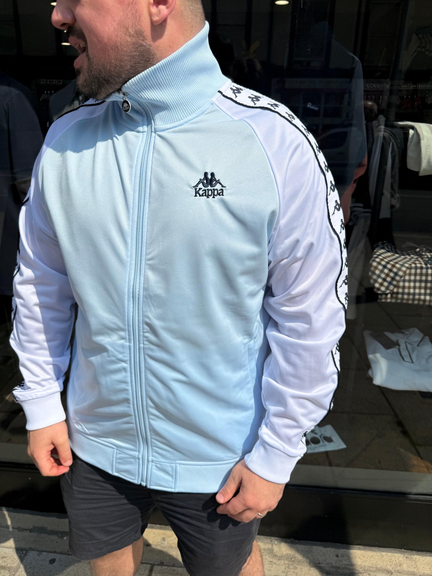 Kappa Uriah Track Top Sky Blue - RD1 Clothing