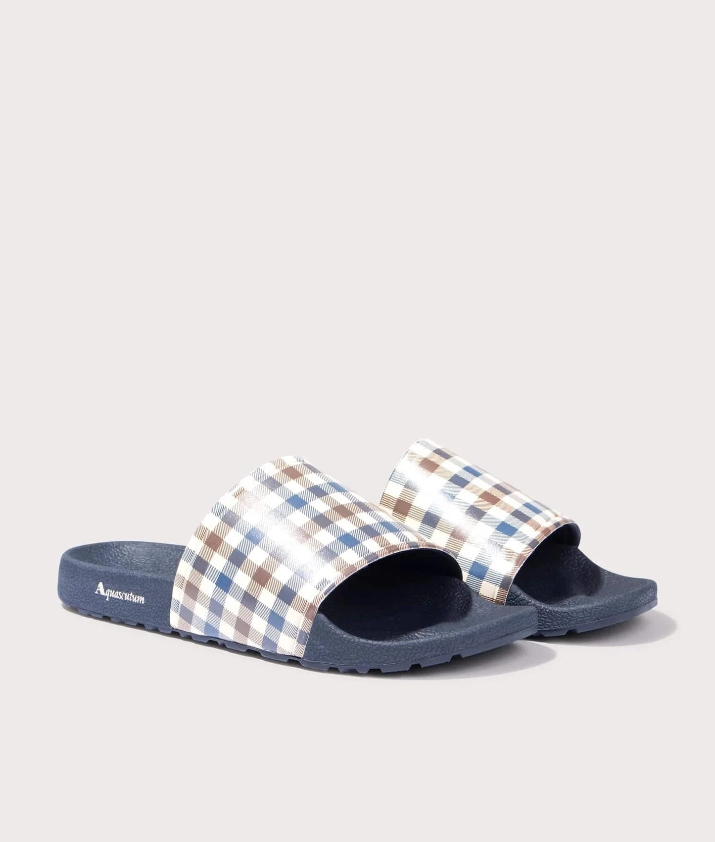 Aquascutum Club Check Sliders - RD1 Clothing