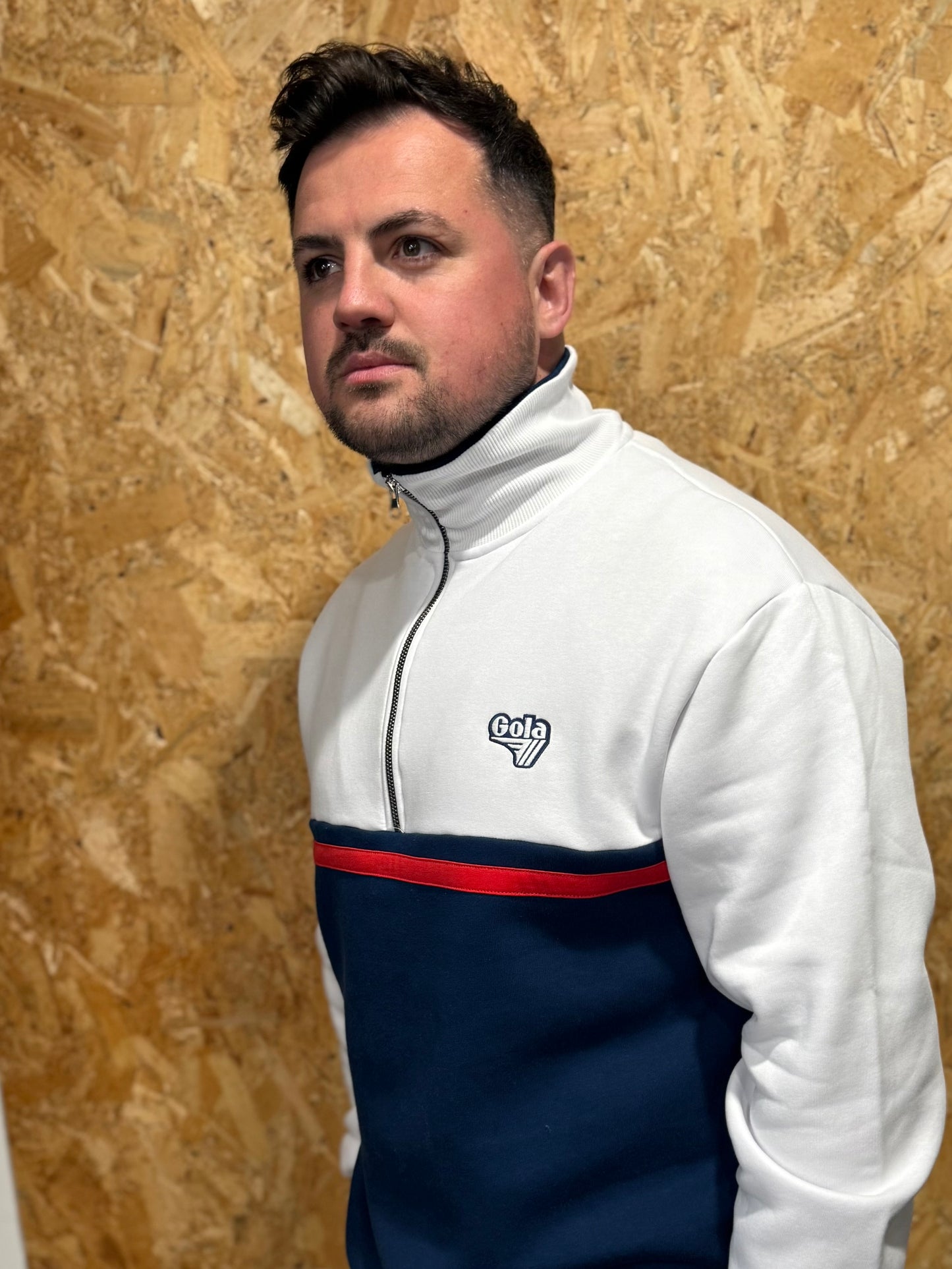 Gola Stripe Detail 1/4 Zip Jumper