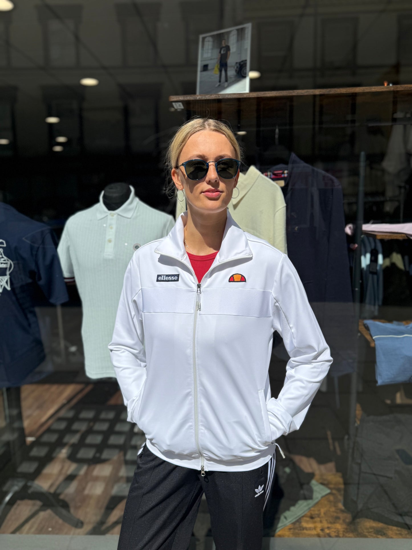 Ellesse Riminali Track Top In White - Vivere Per Sempre Range