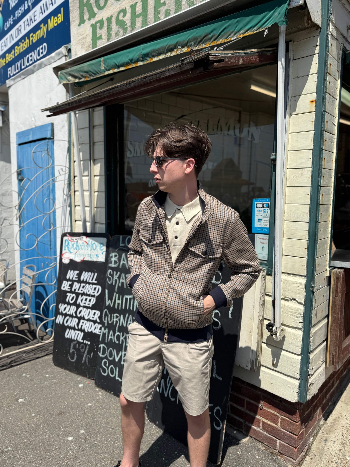 Gabicci Vintage Theo Harrington Jacket in Adriatic - RD1 Clothing