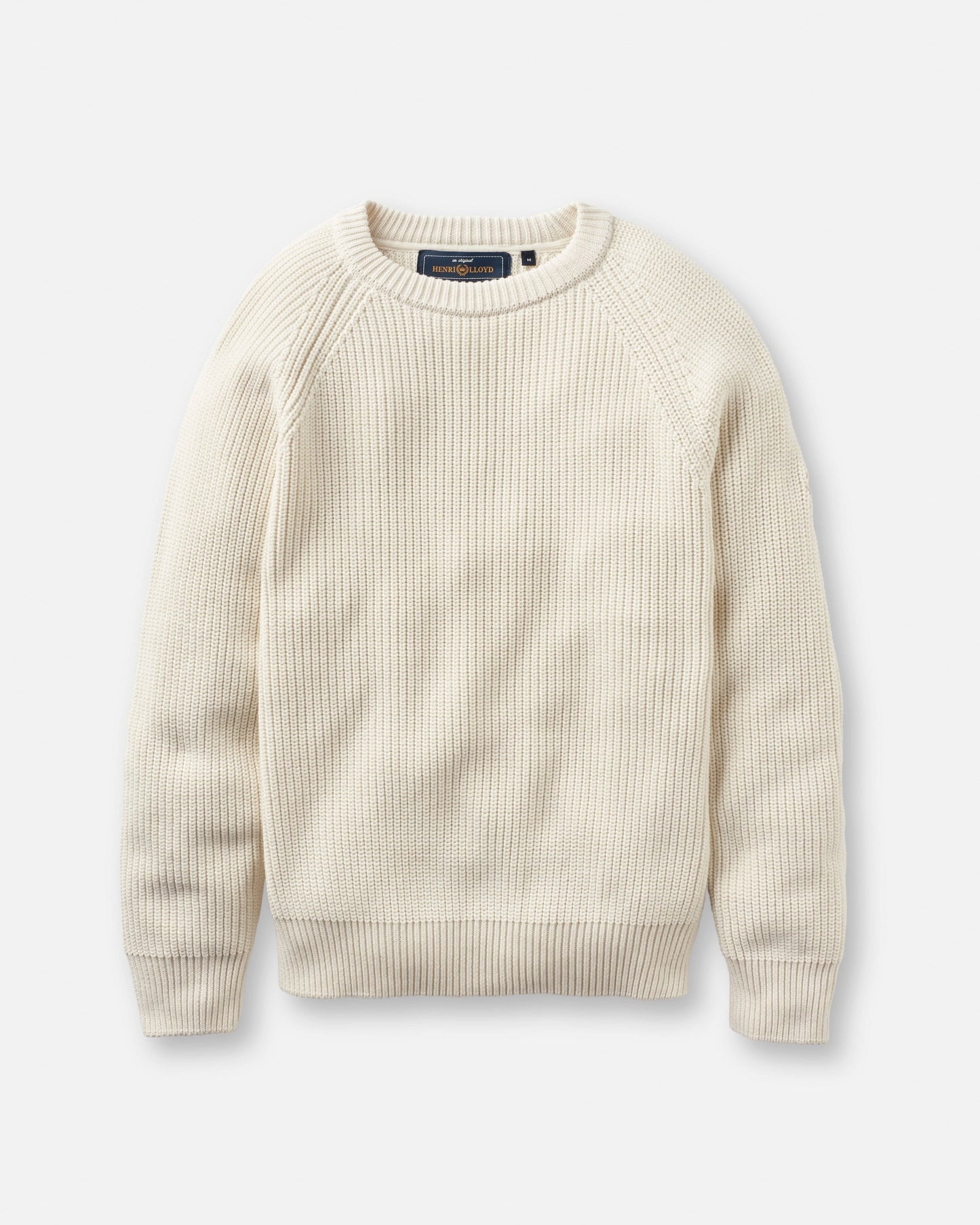 Henri Lloyd Golant Ribbed Crew In Ecru - RD1 Clothing
