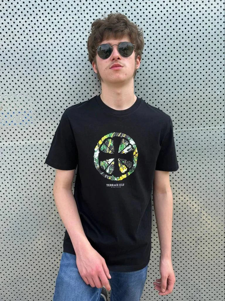 Terrace Cult Adored T-Shirt Black/Green - RD1 Clothing