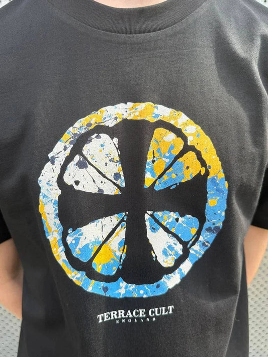 Terrace Cult Adored T-Shirt Black/Sky Bkue - RD1 Clothing