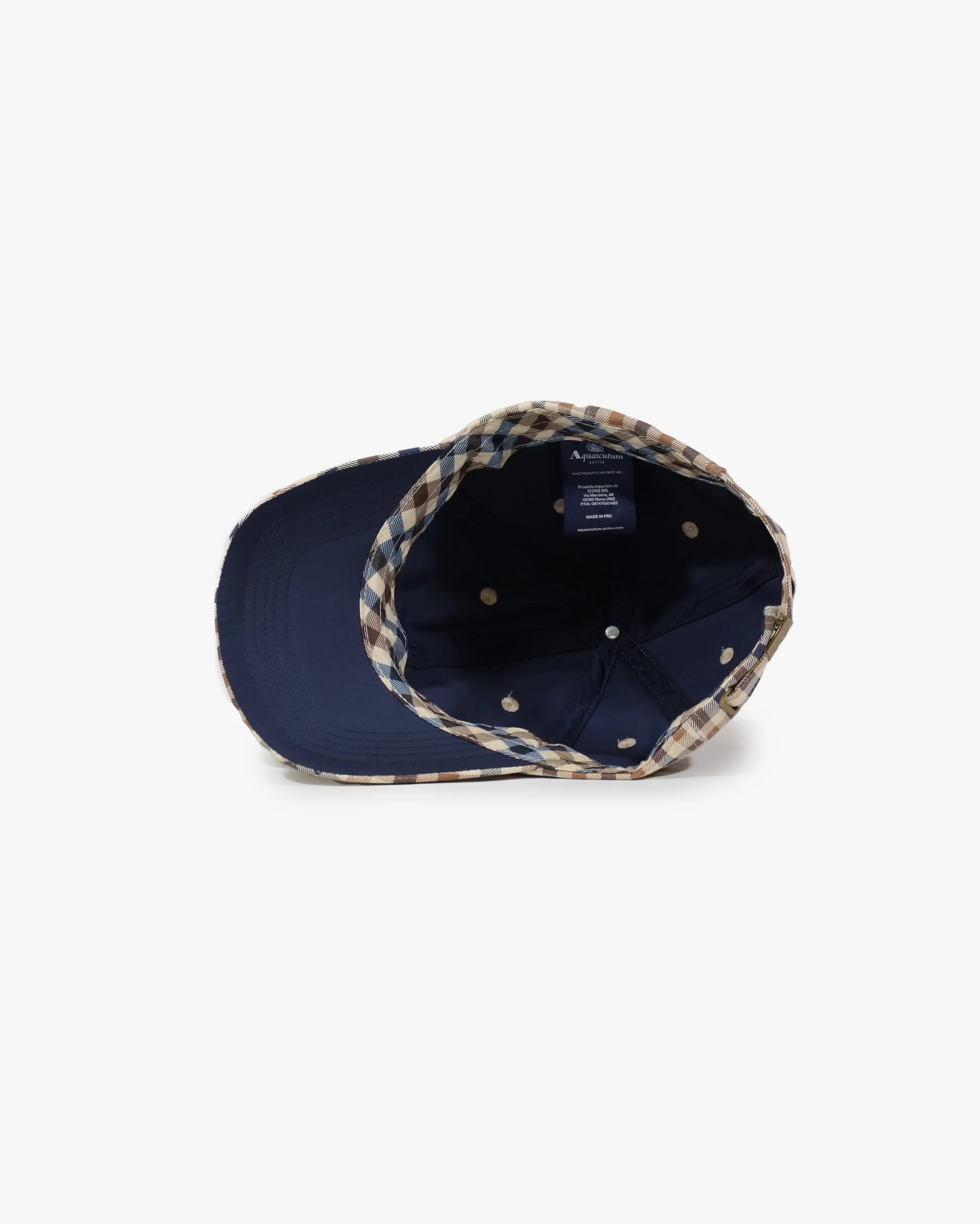 Aquascutum Active Club Check Baseball Cap